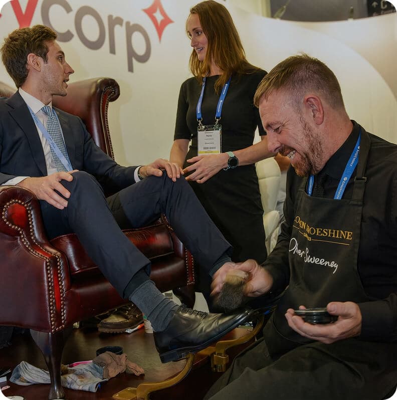 London Shoeshine at a corporate event